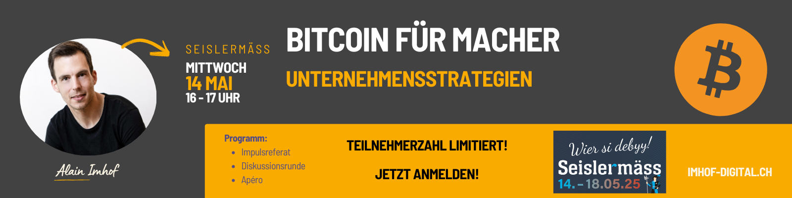 Seislermäss Bitcoin für Macher von Alain Imhof